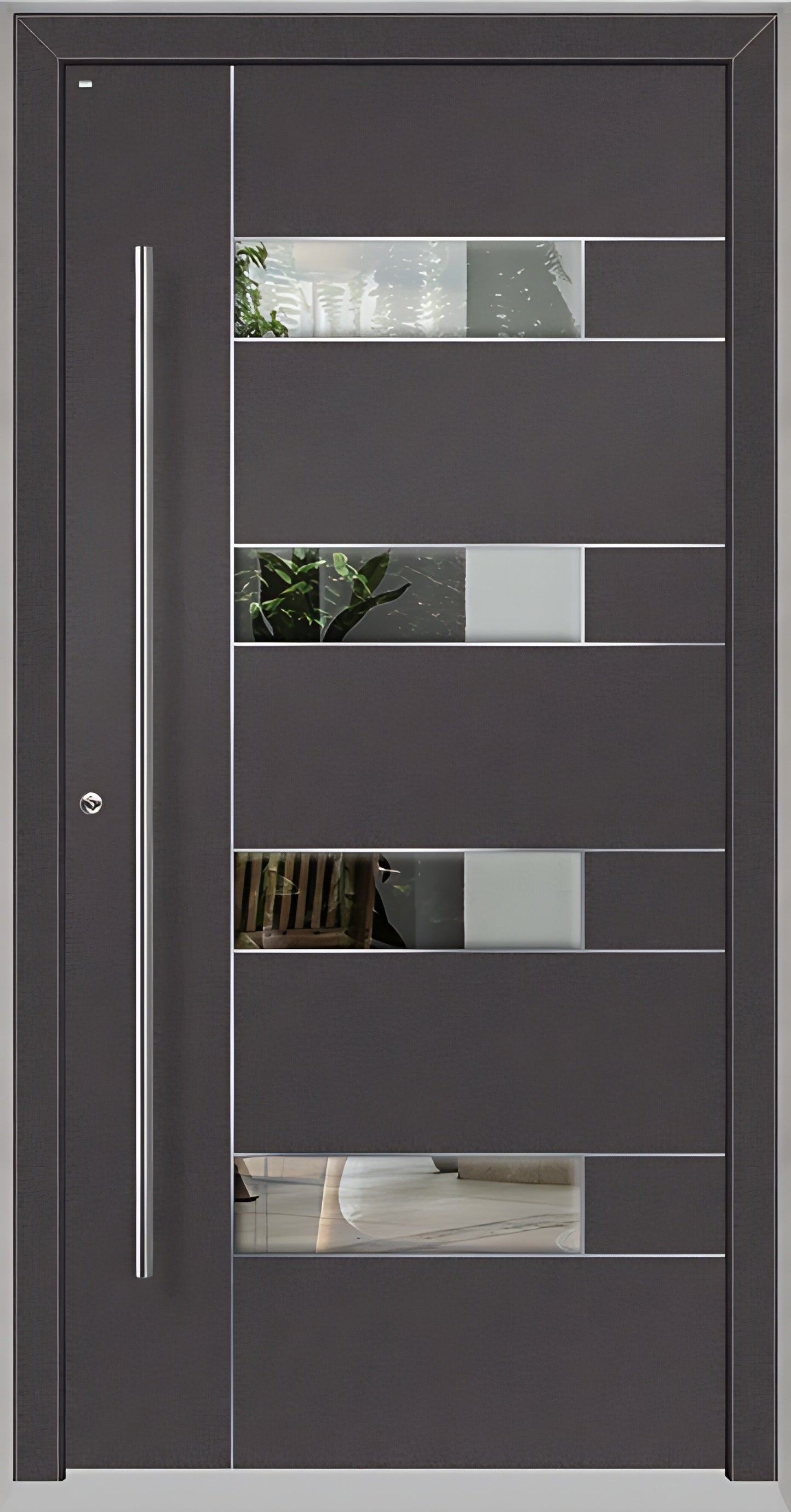 Moderne Niveau Holz-Alu-Haustür – günstig, RC2-sicher, Made in Germany, förderfähig bei haustuerenkauf.de