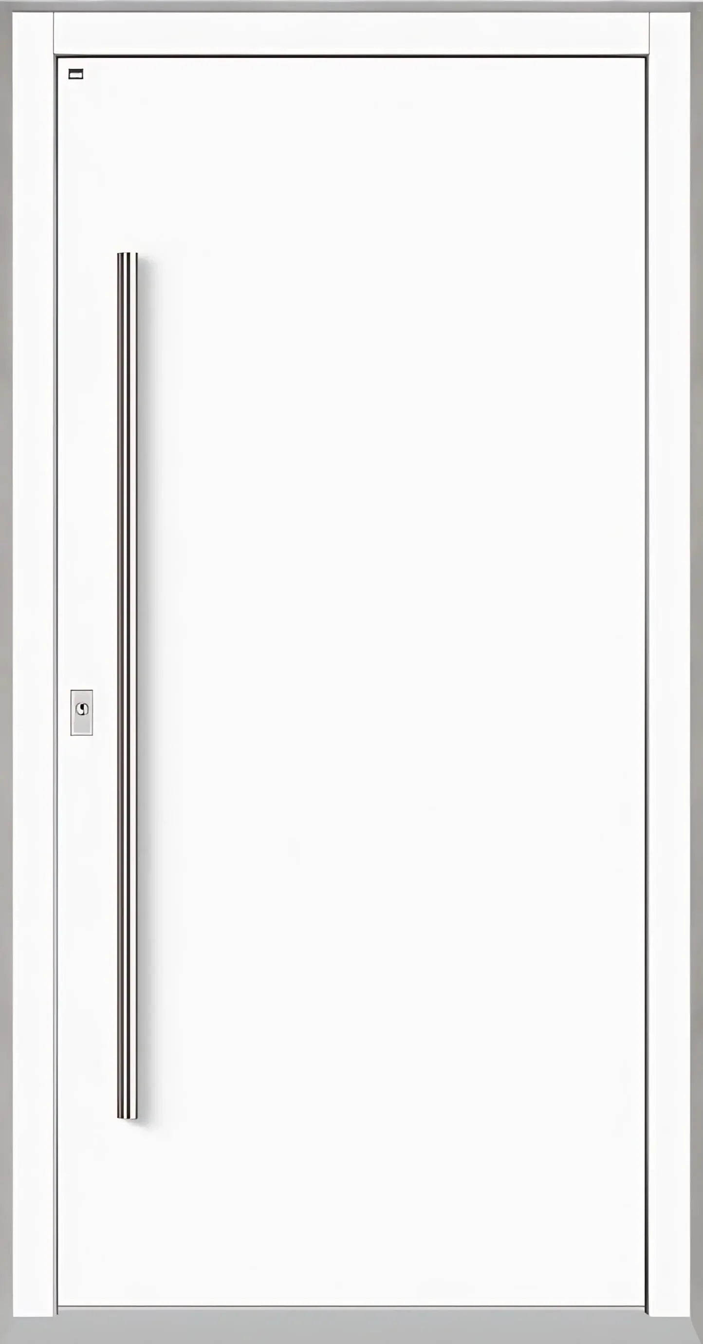 Haustür Außenansicht in Weiß RAL 9016