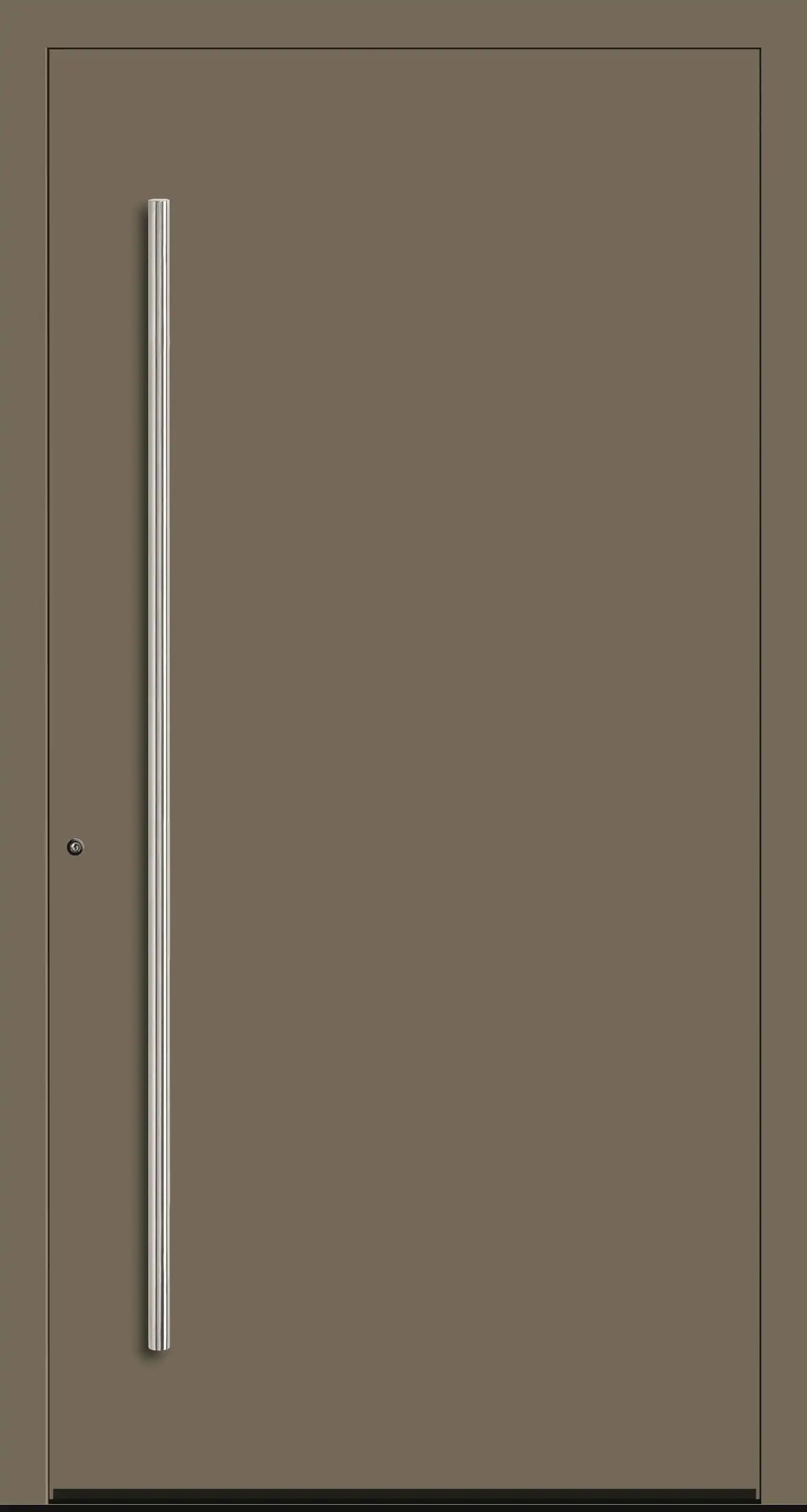 Aluminium Haustür in 7002 mit RC2 Sicherheit DIN Links