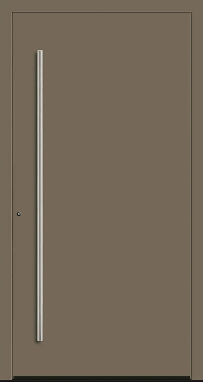Aluminium Haustür in 7002 mit RC2 Sicherheit DIN Links