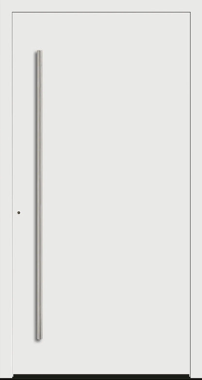 Aluminium Haustür in 9016 mit RC2 Sicherheit DIN Links
