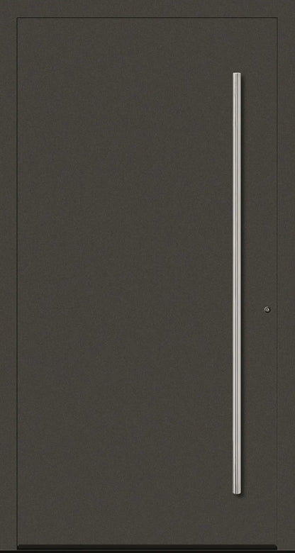 Aluminium Haustür in DB703 mit RC2 Sicherheit DIN Rechts